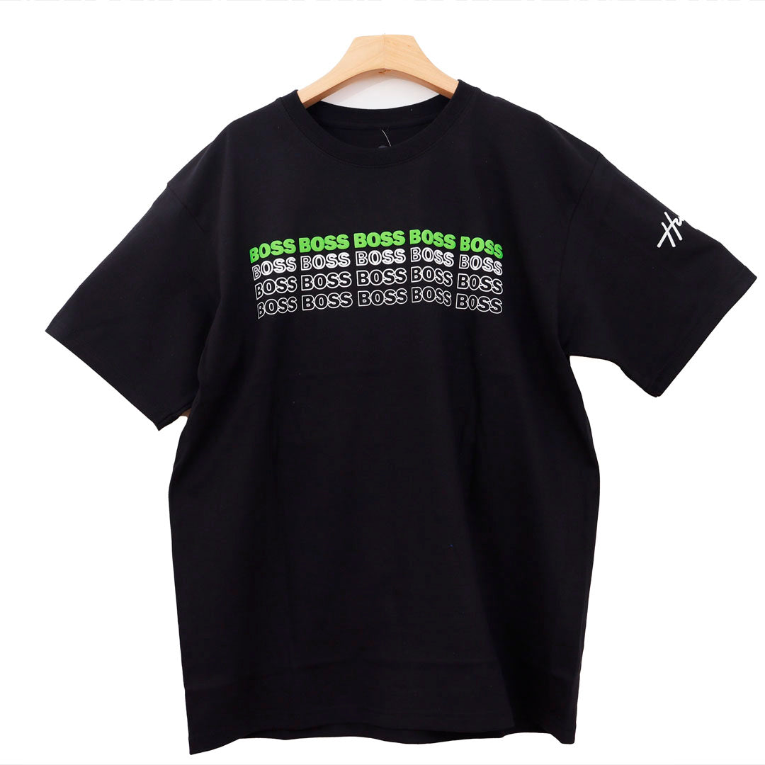 HUGO BOSS LETRAS VERDES CONTORNO BLANCO