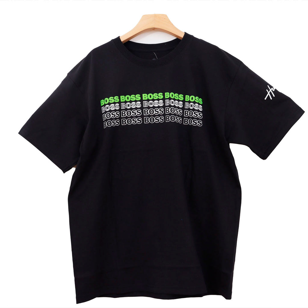 HUGO BOSS LETRAS VERDES CONTORNO BLANCO