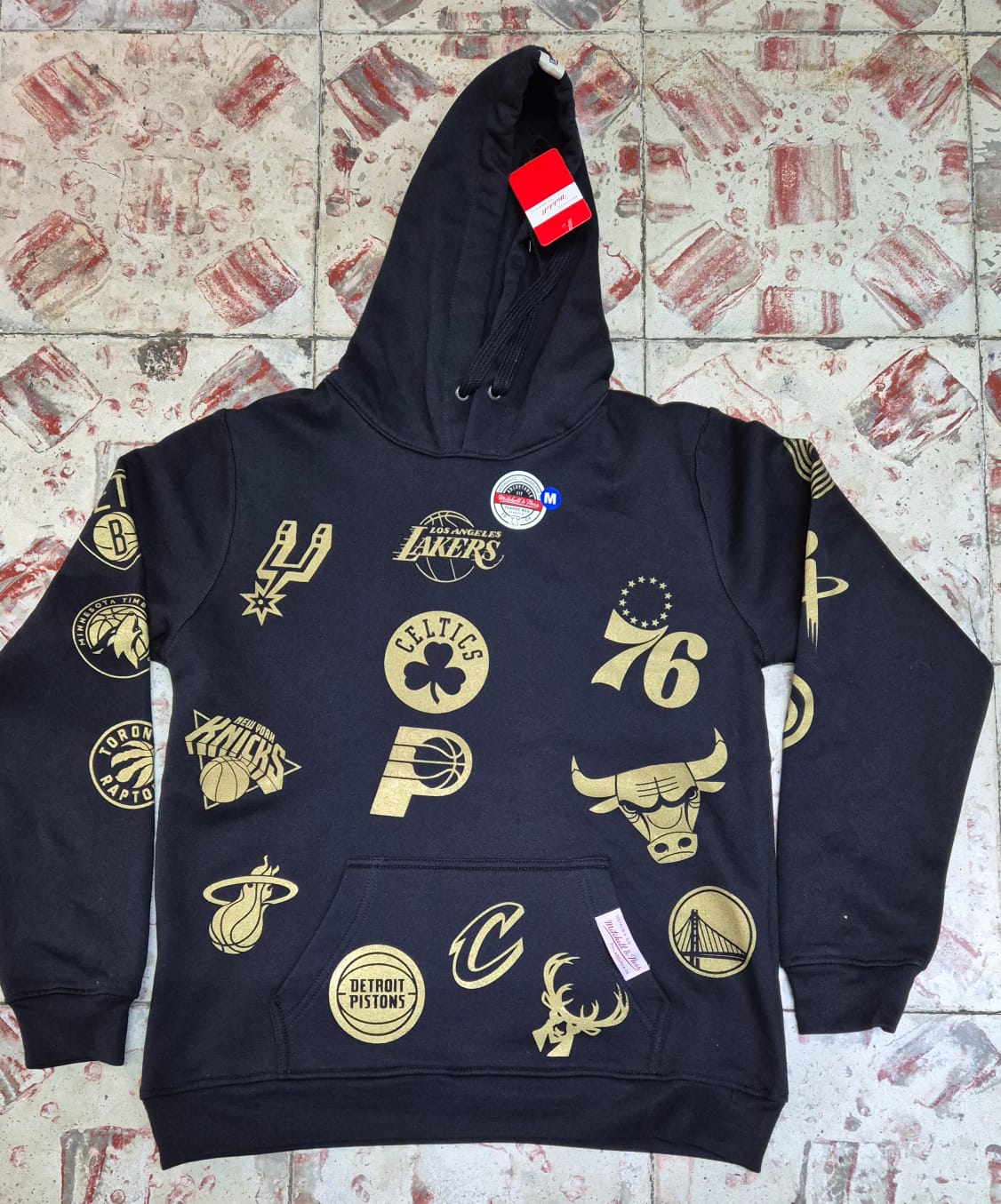 NBA MULTILOGO GOLD SUDADERA