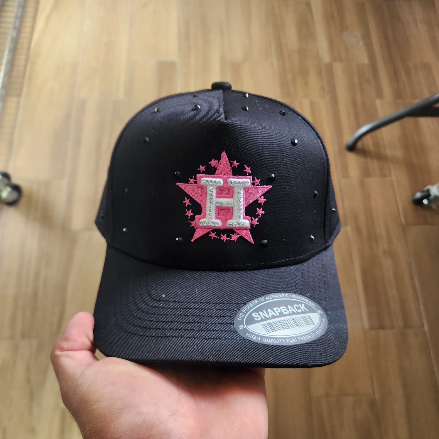 JUNIOR H DANDY HATS BLACK CAP PIEDRA WAYCAP