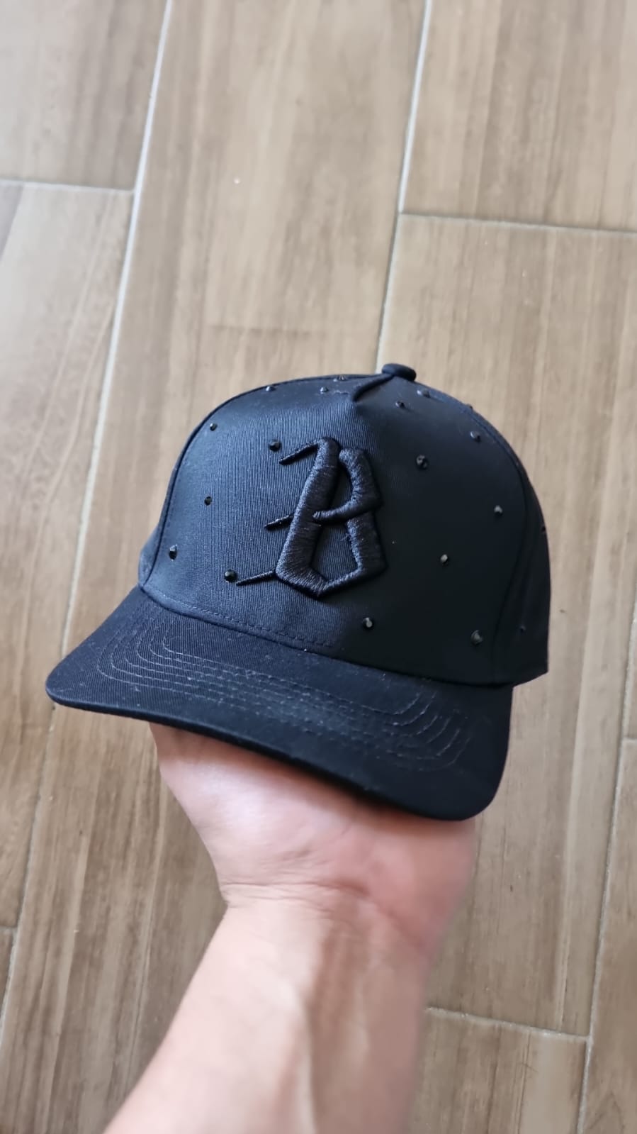 BARBAS HATS B PIEDRA  ALL BLACK WAYCAP